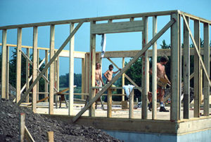 Framing out the solar residence
